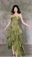 Sparkle Ruffle Evening Prom Dress Causal Birthday Dress Dance Party Dress