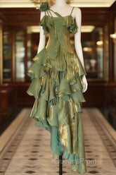 Sparkle Ruffle Evening Prom Dress Causal Birthday Dress Dance Party Dress