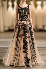 Special A-Line/Princess Crew Sleeveless Applique With Beading Organza Floor-Length Wedding Dress