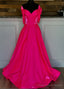 Strapless A-line Long Prom Dress with Bow