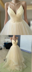 Stunning Champagne Color Wedding Dress Evening Prom Dress For Wedding Party