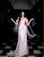 Sweet Light Pink Mermaid Off-Shoulder Organza Classy Prom Dress