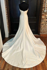 Sweetheart A-Line Long Wedding Dress