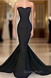 Sweetheart Black Trumpet New Arrival Evening Dress Hottest Elegant Court Train Party Dress
