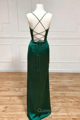 Sweetheart Neck Green Mermaid Long Evening Prom Dress