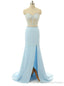 Sweetheart Neck Long Chiffon Prom Dresses Lace Women Dresses