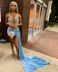 Tight Blue Mini Homecoming Dress Party Dress
