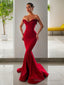 Trumpet/Mermaid Sweetheart Sweep Train Stretch Crepe Prom Dresses
