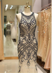 Tulle Jewel Beadings Mermaid Evening Dress