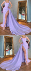 Unique Lilac Satin Mermaid Sexy Classy Prom Dress Online Classy Evening Classy Gown