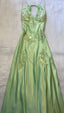 V-Neck Long Classy Prom Dress ,Light Green Classy Evening Classy Gown