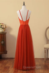 V-Neck Sienna Lace Top Bridesmaid Dress