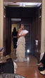 Vintage A Line Strapless White Chiffon Long Prom Dresses