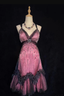 Vintage Tulle Beaded A Line Birthday Dress Spaghetti Straps Homecoming Dress Cocktail Dress