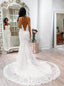 Straps Lace Full Length Fashion Dress Spaghetti-Straps Tulle Long Wedding Dress