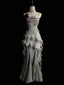 White Retro Fashion Elegant Long/Short Lace Homecoming Dress Classy Prom Dress Classy Evening Gown