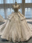 White Tulle Lace Short Sleeve Square Neck Wedding Dress