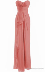 Classical Burgundy Sweetheart Empire Pleated Floor Length Chiffon Bridesmaid Dresses