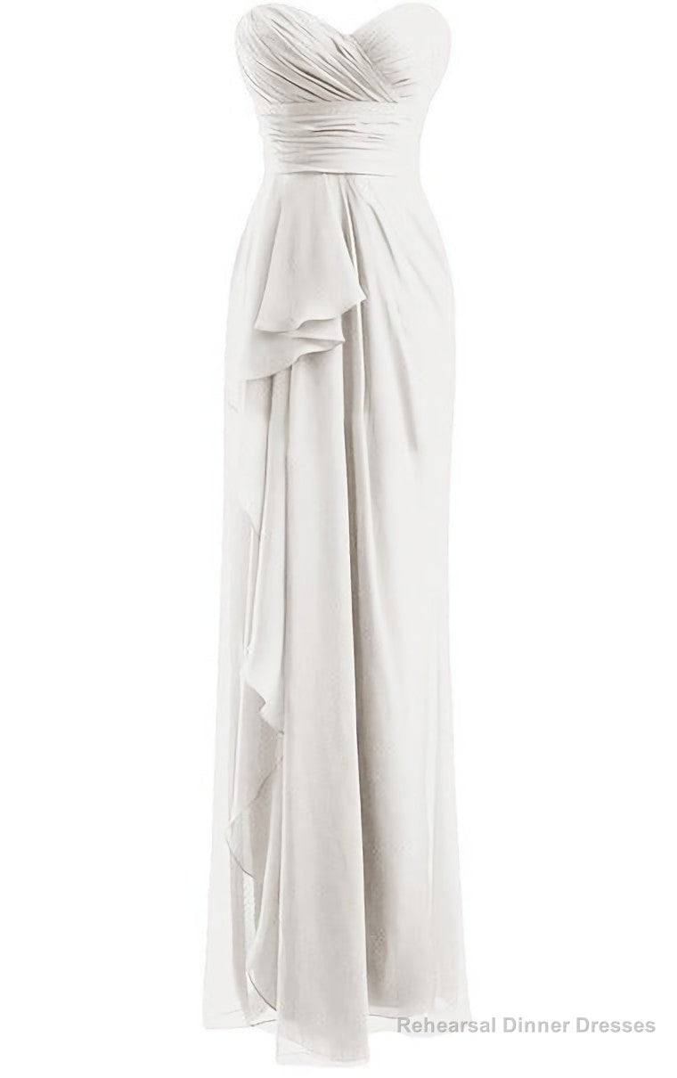 Classical Burgundy Sweetheart Empire Pleated Floor Length Chiffon Bridesmaid Dresses Main image
