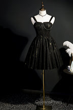 Elegant Sleeveless Tulle Sequins Short Homecoming Dress