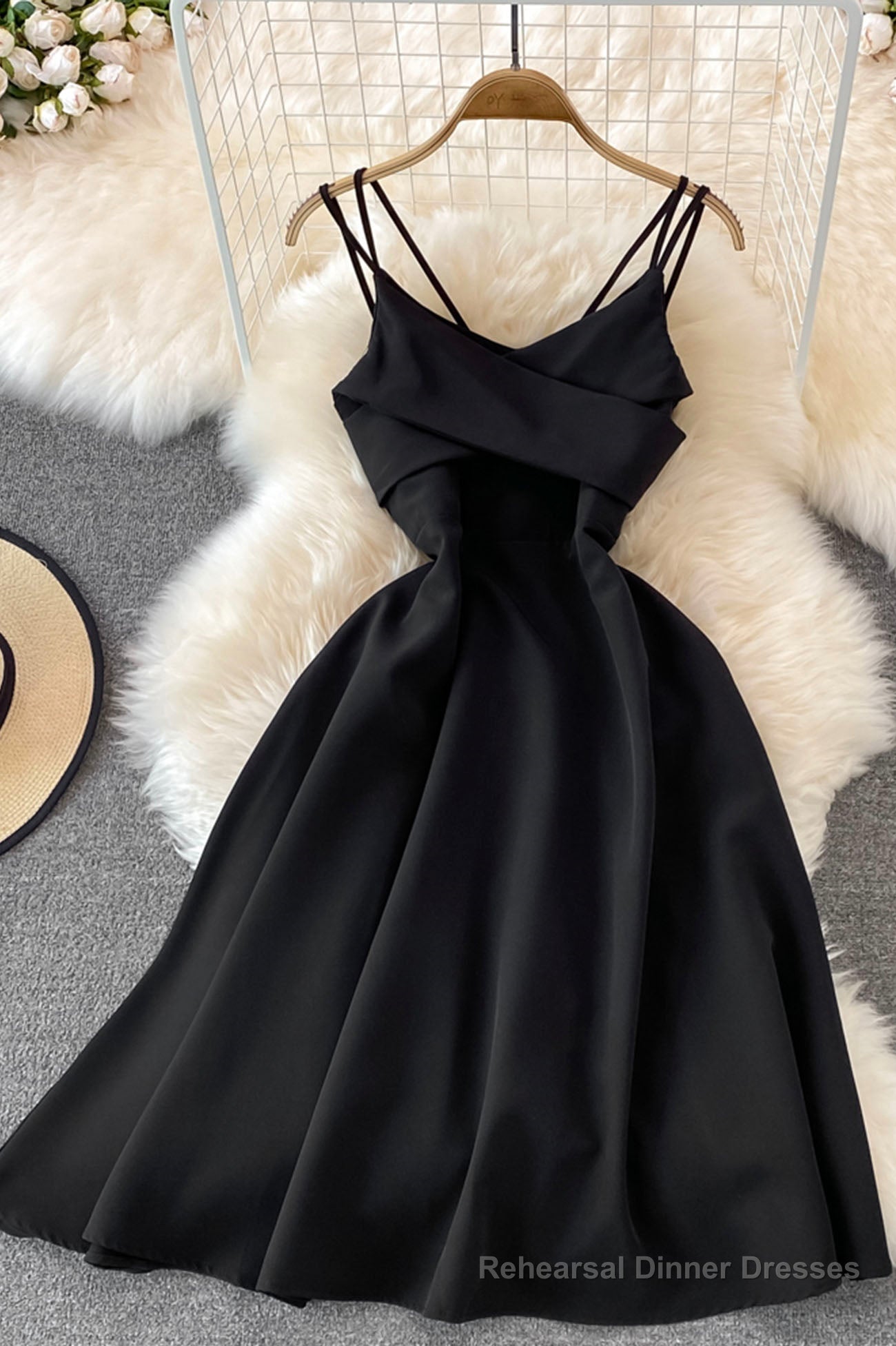 Cute V-Neck Short Dresses, A-Line Fashion Dresses