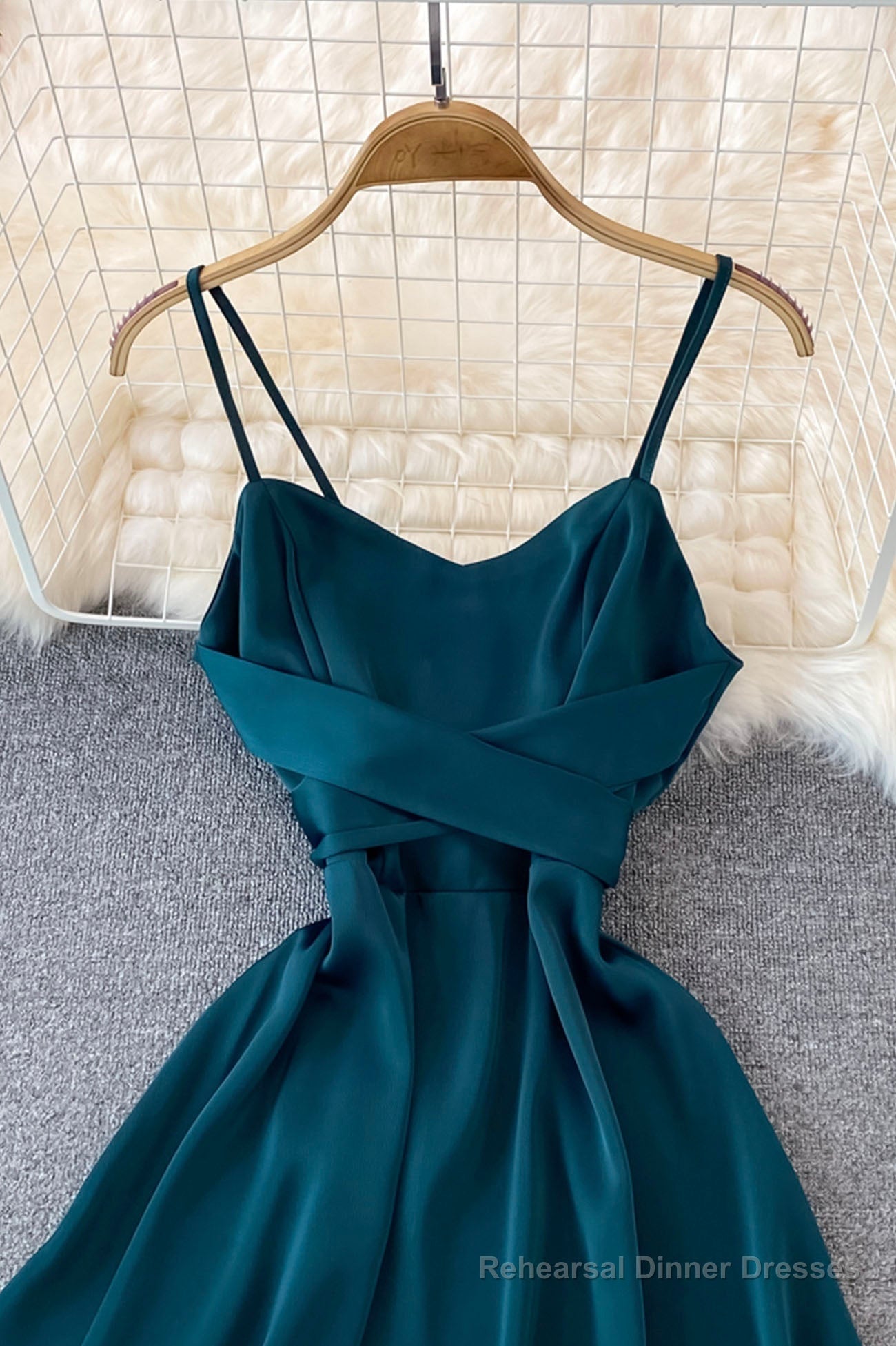 Cute Satin Short Dresses, A-Line Fashion Dresses Main image