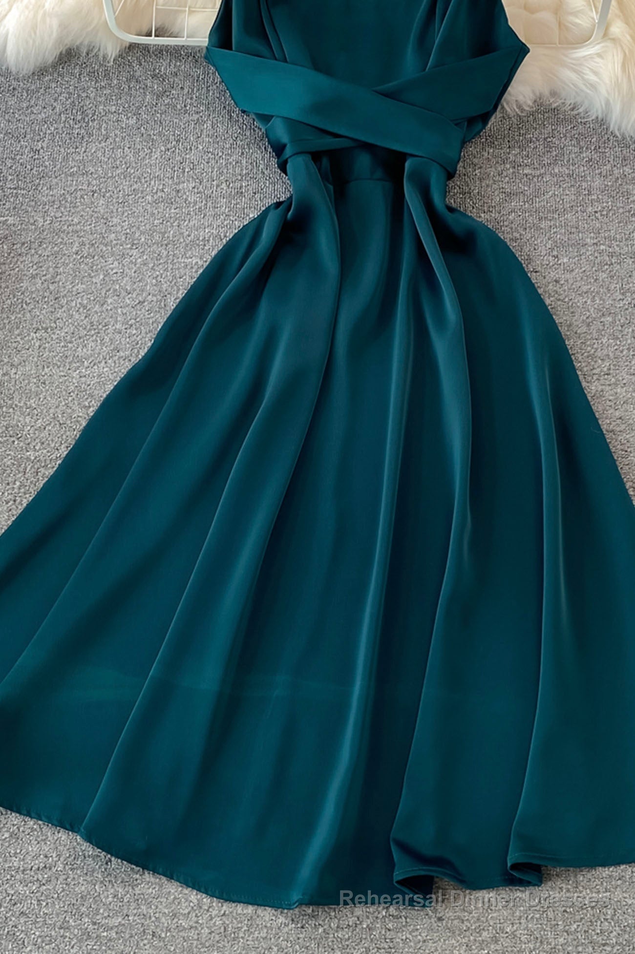 Cute Satin Short Dresses, A-Line Fashion Dresses Secondary image