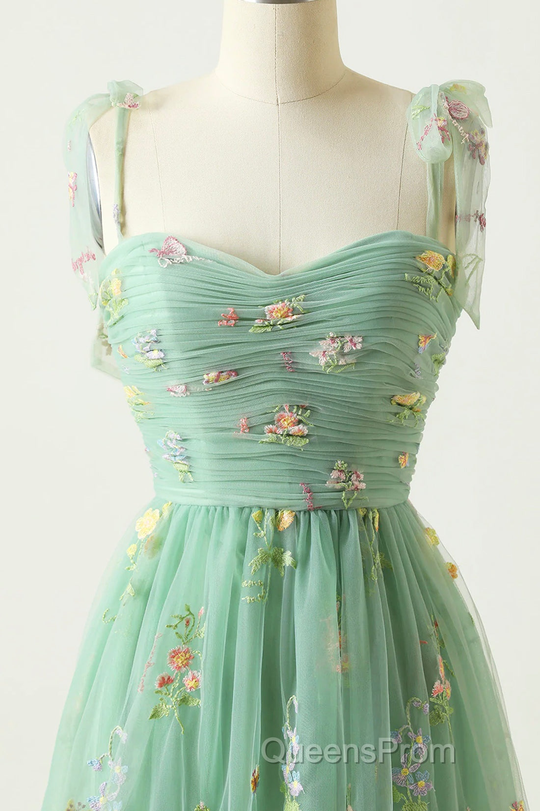 Champagne Lovely Tulle Lace Long Evening Prom Dress, Champagne Evening Dress