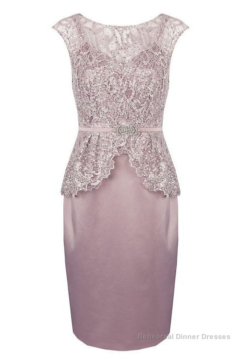 Sleeveless Short Sheath Mother of the Bride Dress