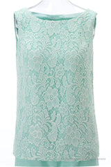 Aqua Three-Piece Chiffon Mother of the Bride Pant Suits