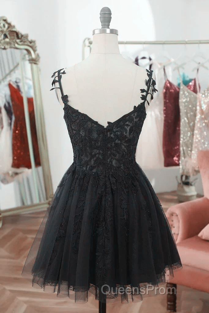 Black Short Sweetheart Tulle Homecoming Dress, Black Short Evening Prom Dress Party Dress Secondary image
