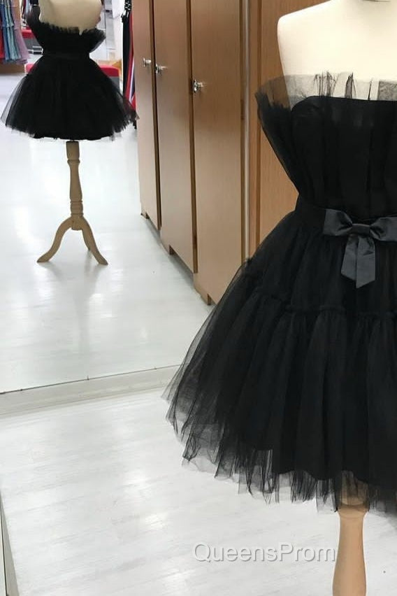 Hot Pink A-line Short Tulle Party Dress