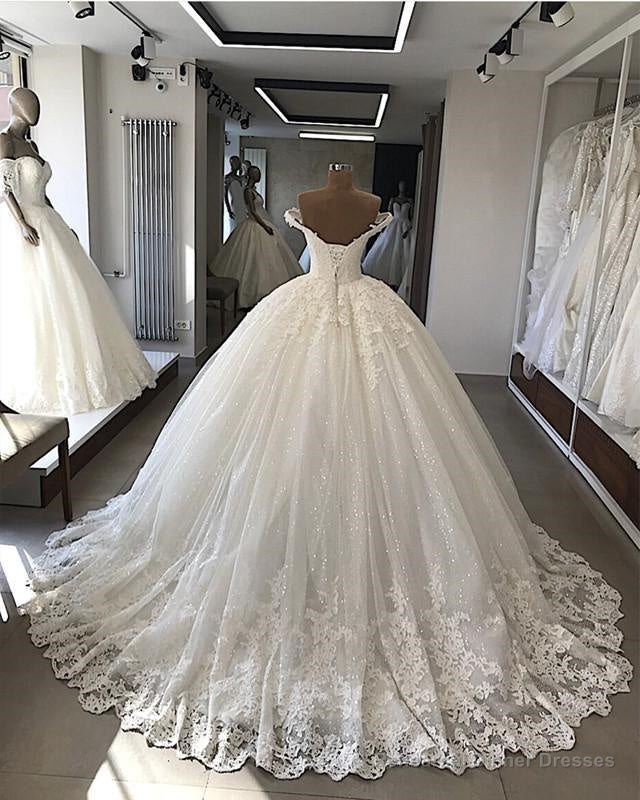 Luxury Sweetheart Off Shoulder Long Lace Ball Dresses Secondary image