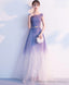 Unique Tulle Long Prom Dress Tulle Long Evening Dress