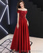 Burgundy Tulle Lace Long Prom Dress Burgundy Tulle Bridesmaid Dress