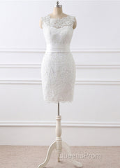 2 In 1 Wedding Dress With Lace Appliques