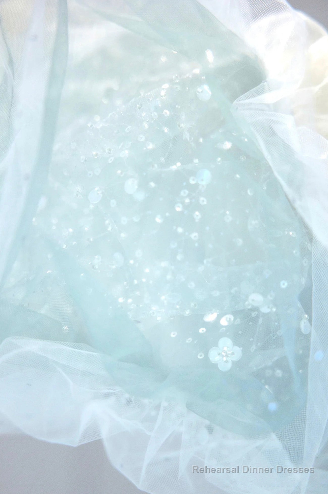 Lovely Puff Sleeve Tulle Formal Evening Gown, A-Line Long Prom Dress