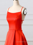 A-Line Evening Prom Dress Side Split Evening Dress