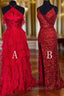 2025 New Style Red Long Evening Prom Dress