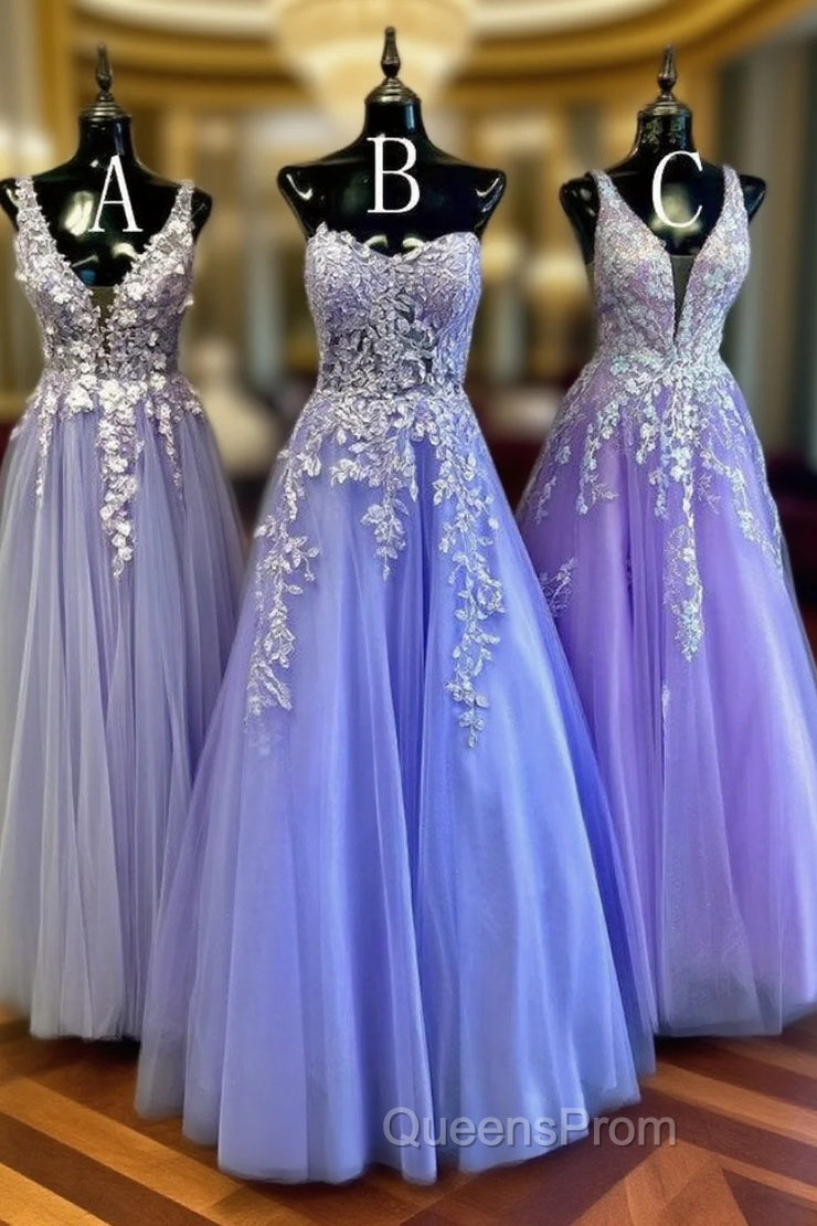 2025 New Style Tulle Long Evening Prom Dress with Appliques Main image