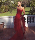 Red Classy Prom Dress