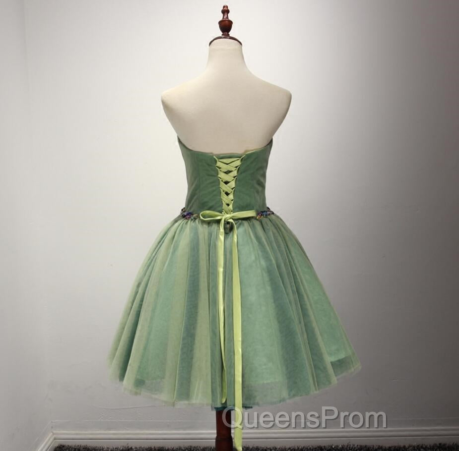 Cute Sweetheart Neck A-Line Classy Homecoming Dress