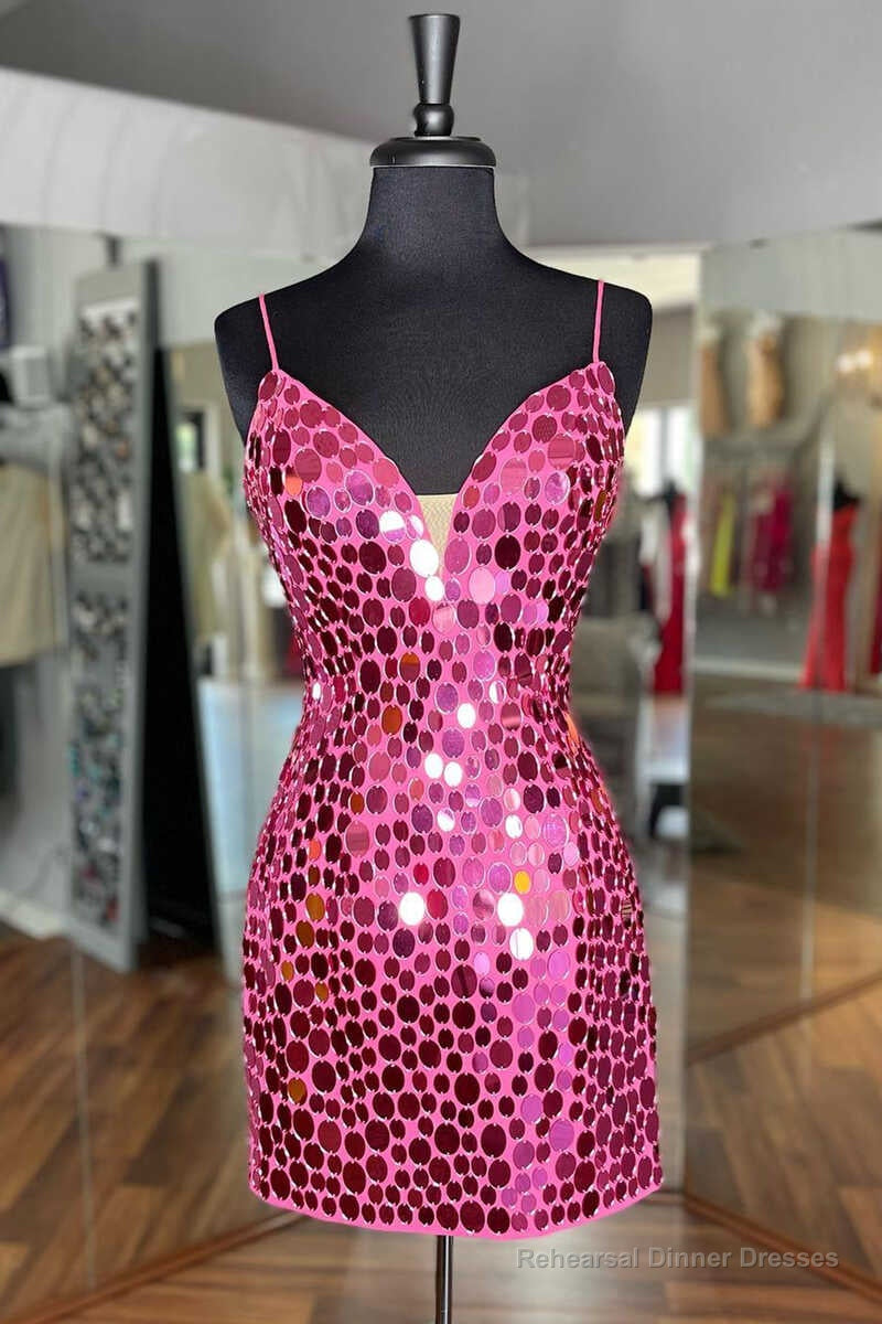 Stunning Oval Glass Mirror Backless Mini Homecoming Dress Main image