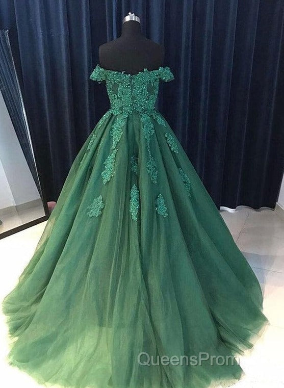 Off Shoulder Lace A Line Long Custom Evening Evening Prom Dress Secondary image