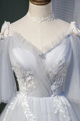 Chic Sleeveless Lace Appliques Tulle Princess Homecoming Dress