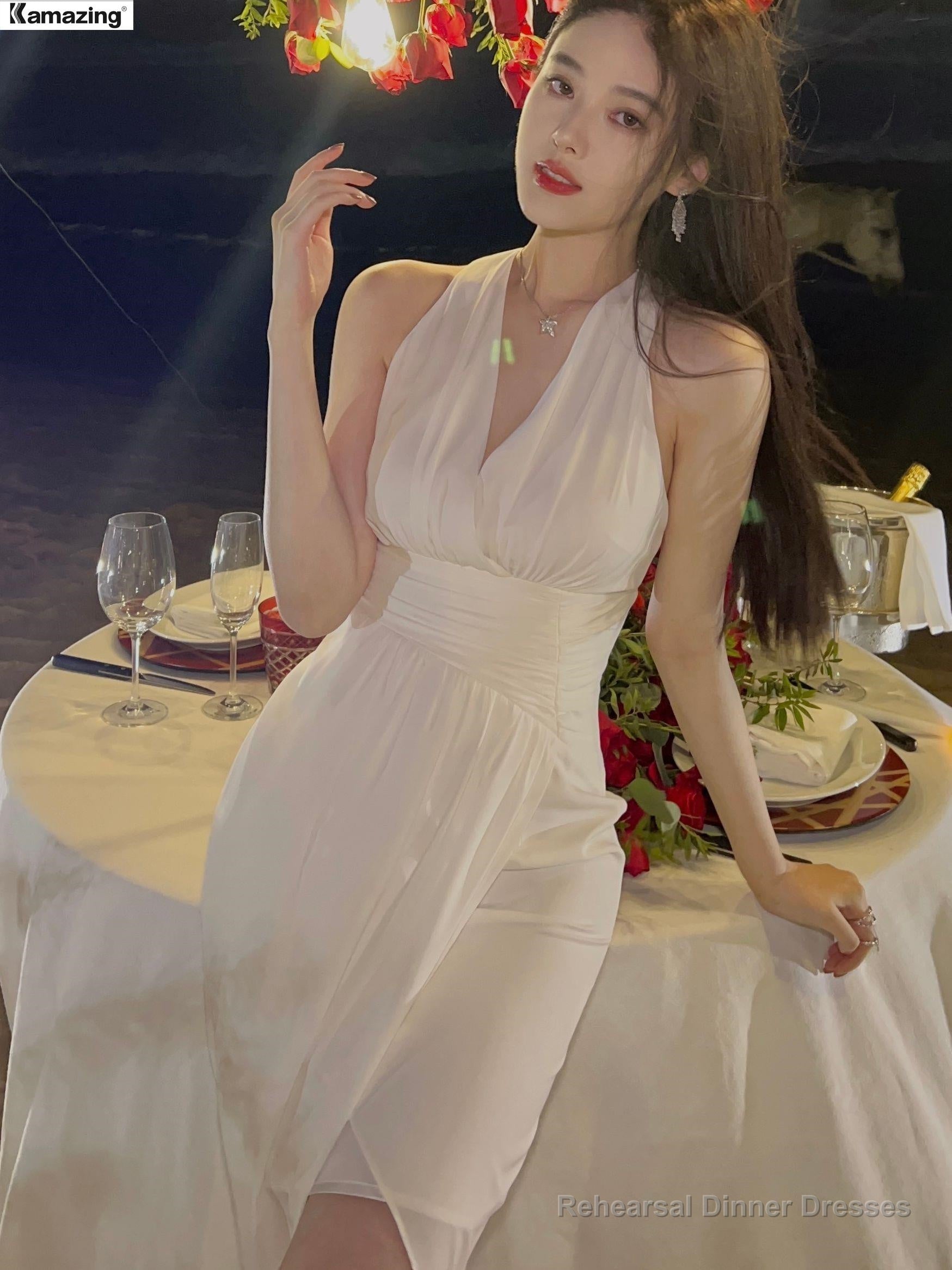 Women Fashion Elegant Evening Party White Dress Female Fashion Prom Wedding Clothing estidos Clothes Secondary image