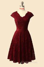 A-Line Cap Sleeve Navy Blue Bridesmaid Dress with Belt