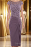 Cap Sleeve Beaded Mother of Bride Dress