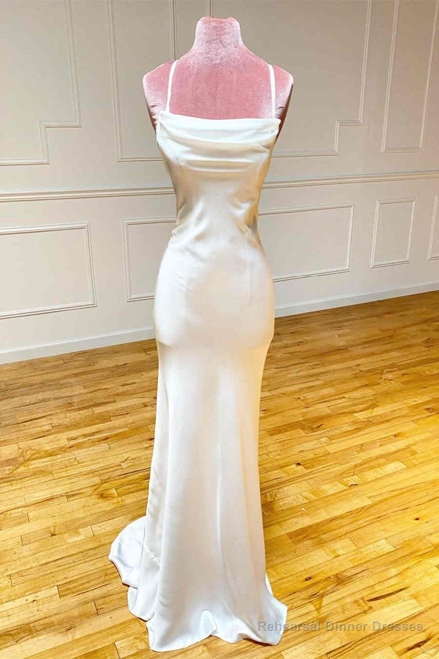 Straps Sheath Ivory Long Formal Dress Secondary image