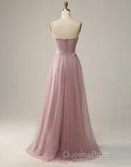 A-Line Sweetheart Neckline Long Evening Prom Dress With Appliques